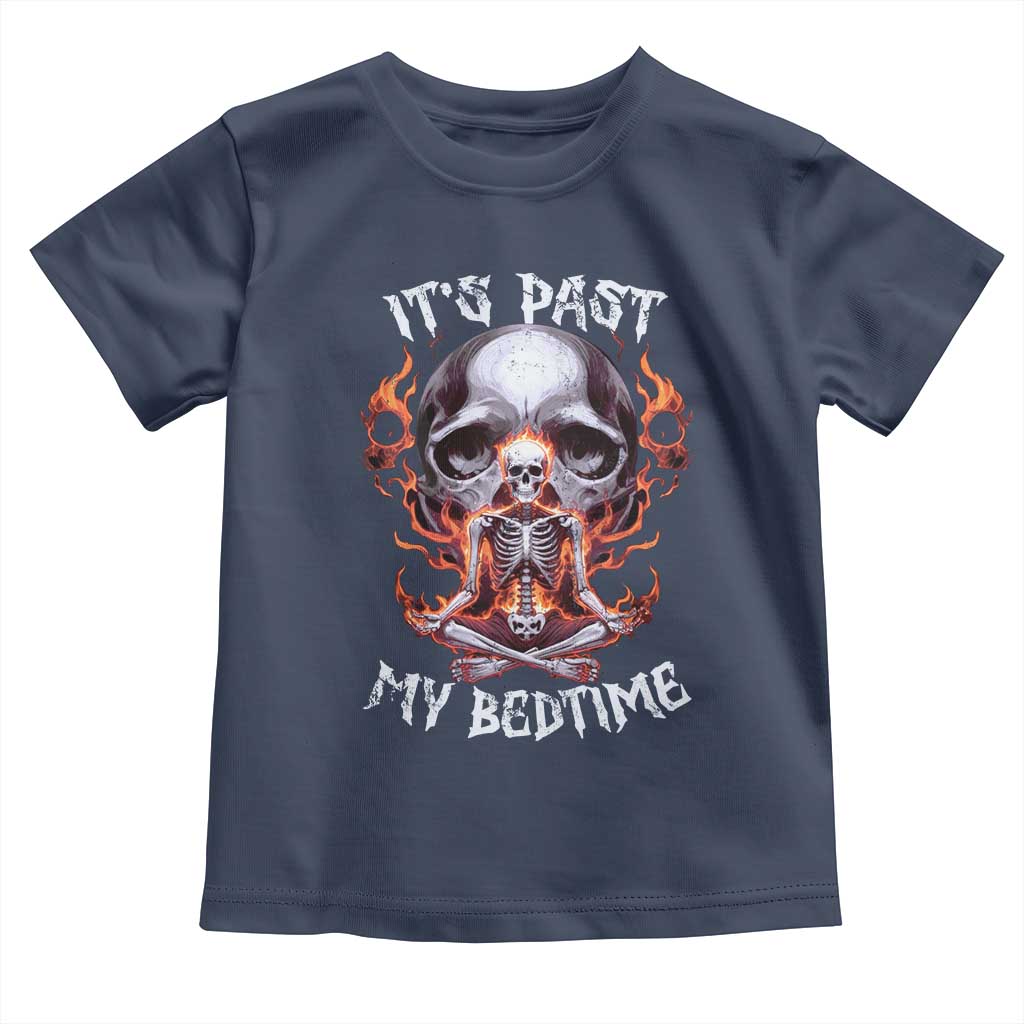 Funny Skeleton Meme Toddler T Shirt It's Past My Bedtime