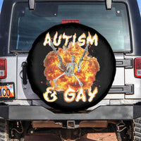 Funny Skeleton Meme Spare Tire Cover Autistic and Gay
