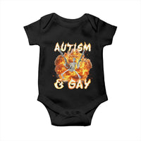 Funny Skeleton Meme Baby Onesie Autistic and Gay
