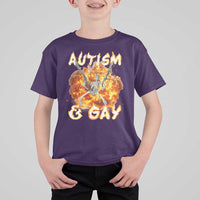 Funny Skeleton Meme T Shirt For Kid Autistic and Gay