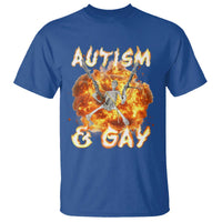 Funny Skeleton Meme T Shirt Autistic and Gay