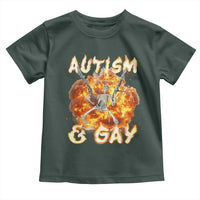 Funny Skeleton Meme Toddler T Shirt Autistic and Gay