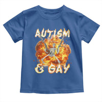 Funny Skeleton Meme Toddler T Shirt Autistic and Gay