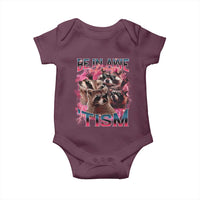 Funny Meme Autistic Raccoon Baby Onesie Be In Awe Of My 'Tism