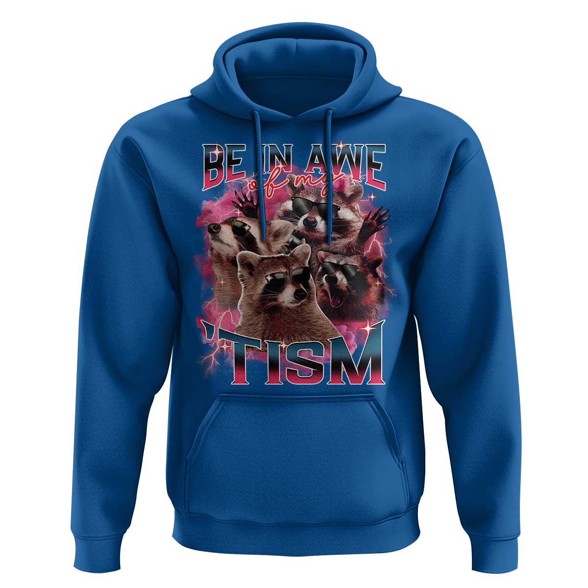 Funny Meme Autistic Raccoon Hoodie Be In Awe Of My 'Tism