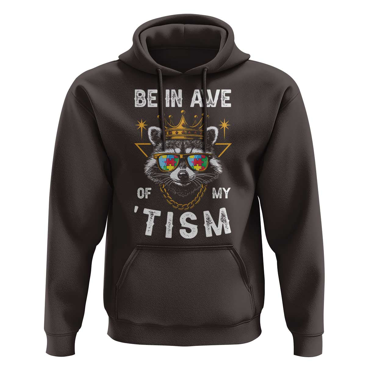 Funny Autistic Raccoon Hoodie Be In Awe Of My 'Tism