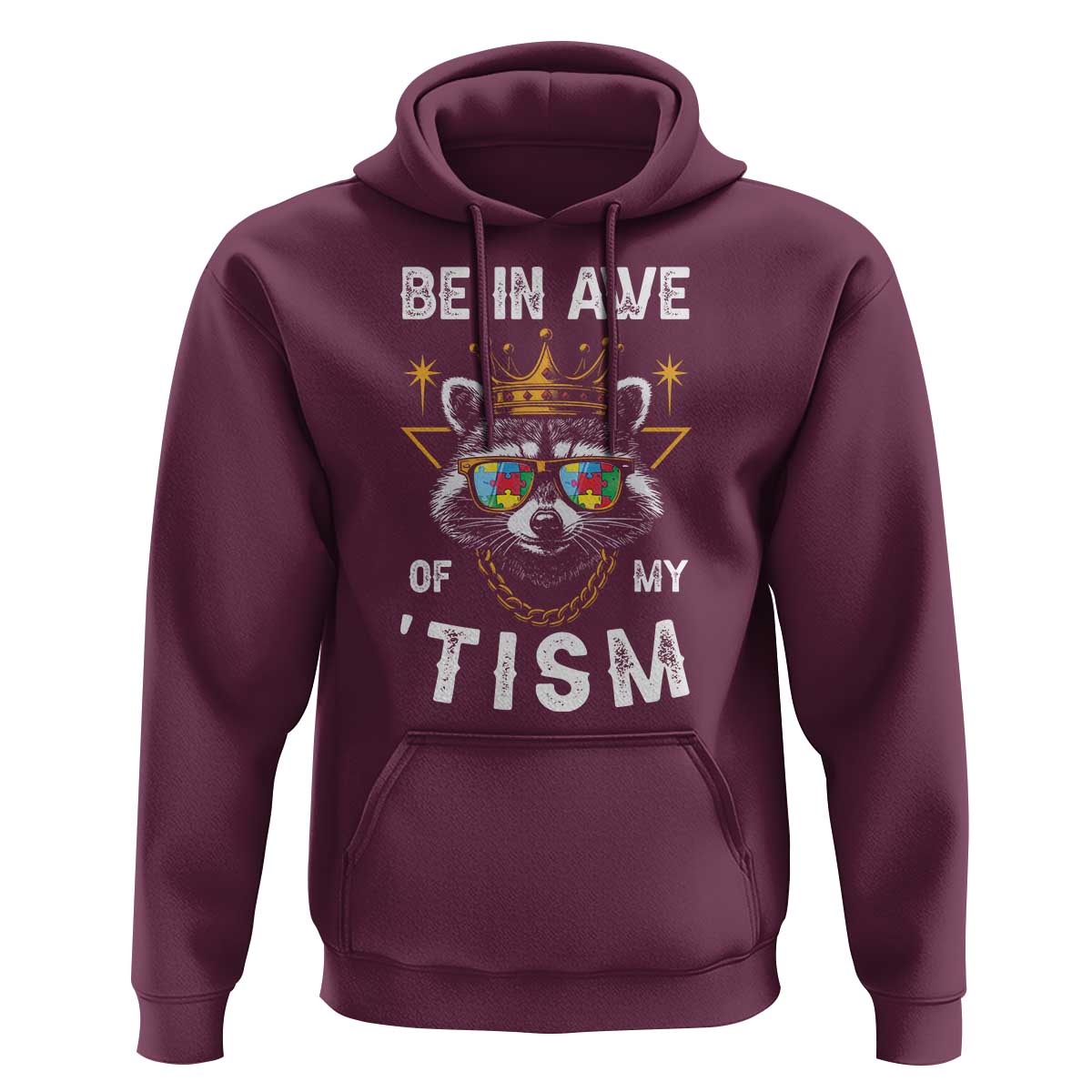 Funny Autistic Raccoon Hoodie Be In Awe Of My 'Tism