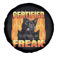 Funny Cat Meme Spare Tire Cover Certified Freak