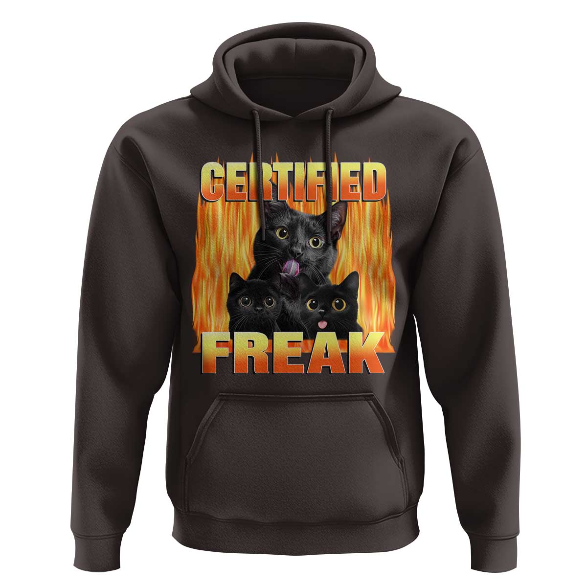 Funny Cat Meme Hoodie Certified Freak