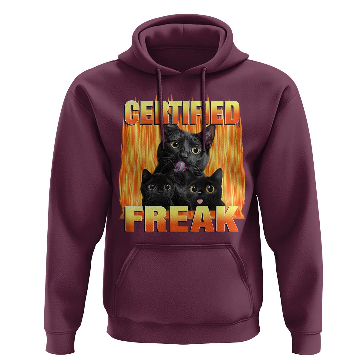 Funny Cat Meme Hoodie Certified Freak