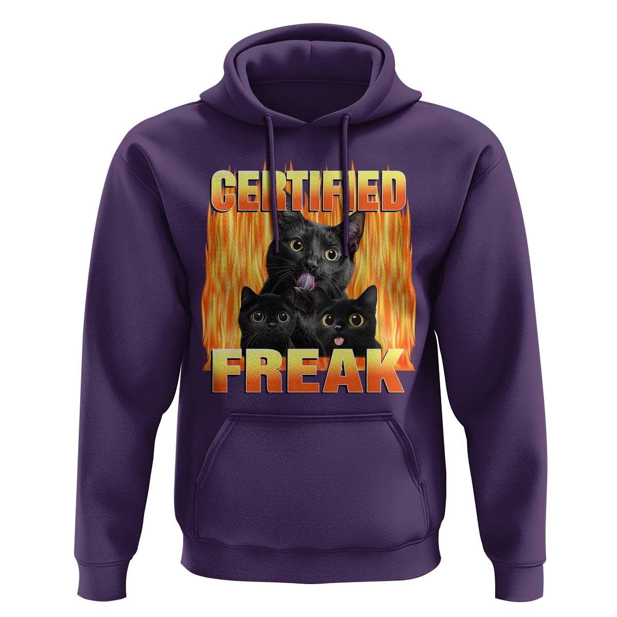 Funny Cat Meme Hoodie Certified Freak