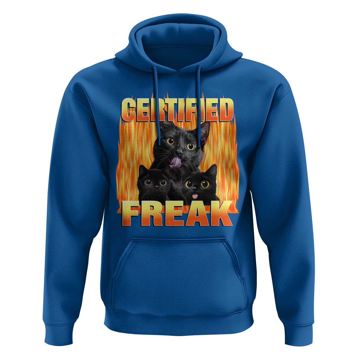 Funny Cat Meme Hoodie Certified Freak