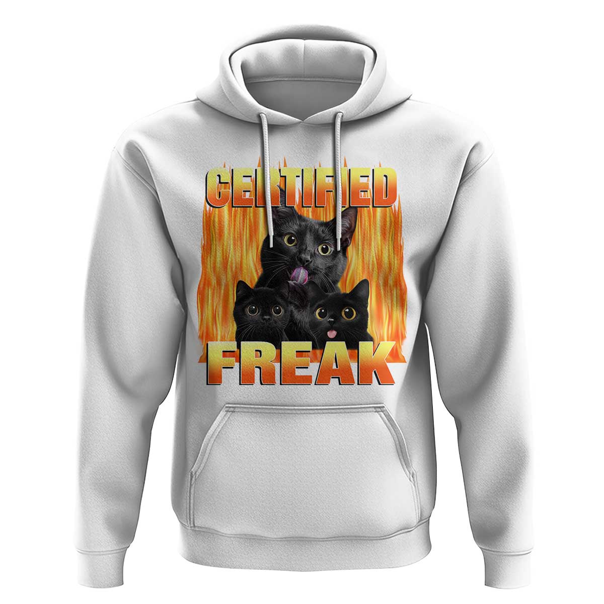Funny Cat Meme Hoodie Certified Freak