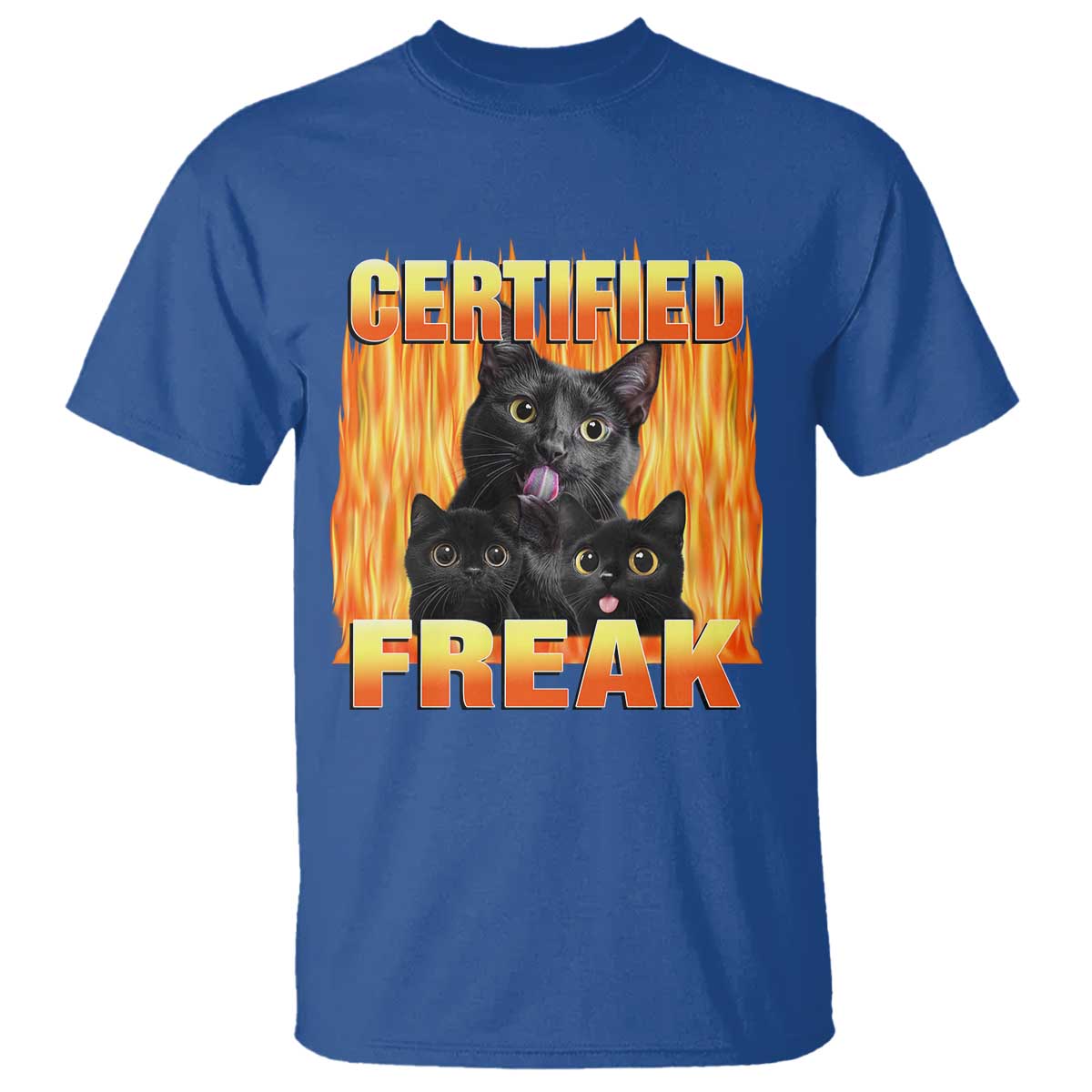 Funny Cat Meme T Shirt Certified Freak