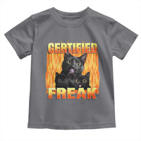 Funny Cat Meme Toddler T Shirt Certified Freak