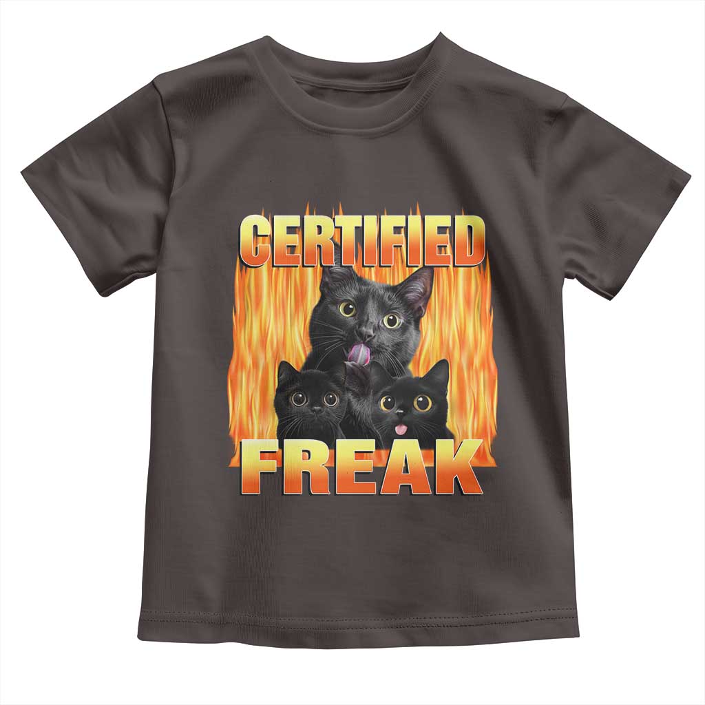 Funny Cat Meme Toddler T Shirt Certified Freak
