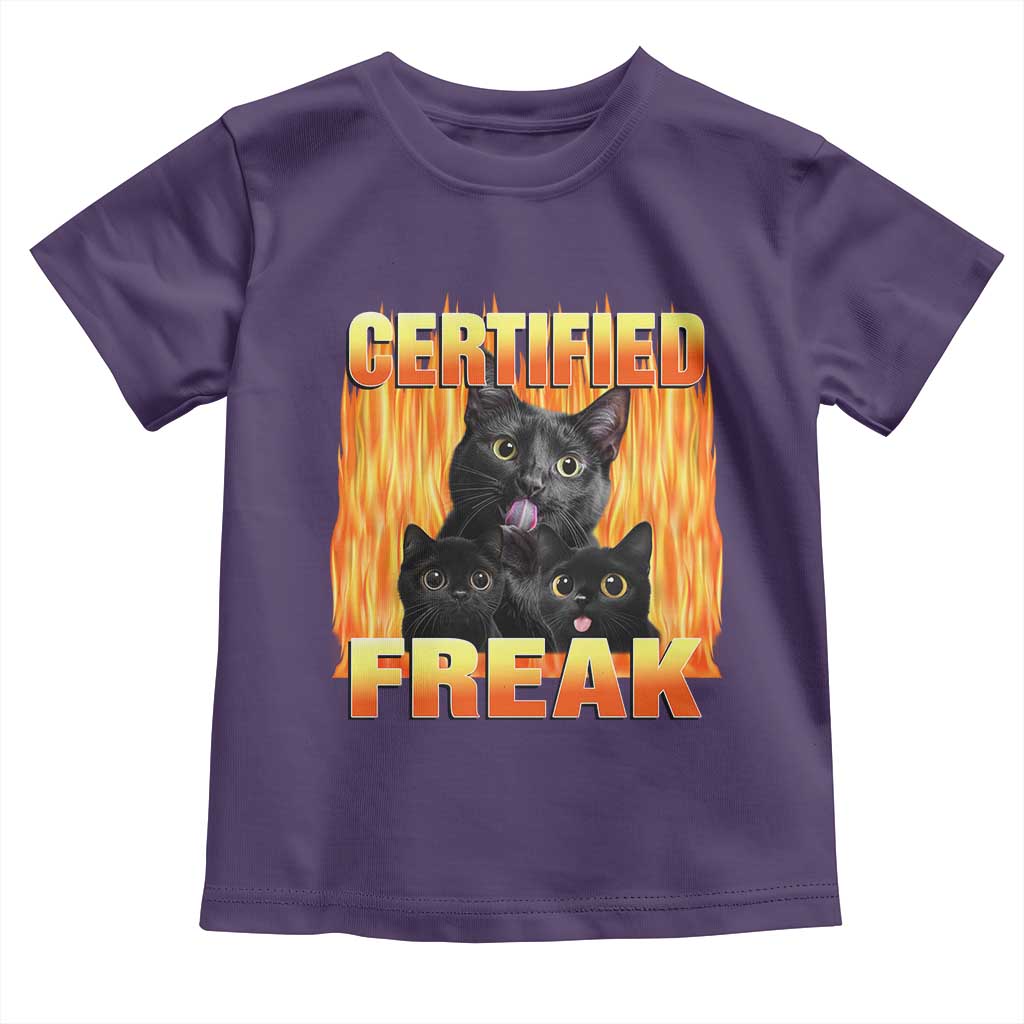 Funny Cat Meme Toddler T Shirt Certified Freak