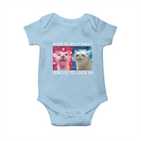 Funny Cat Meme Baby Onesie Born To Dilly Dally Forced To Lock In