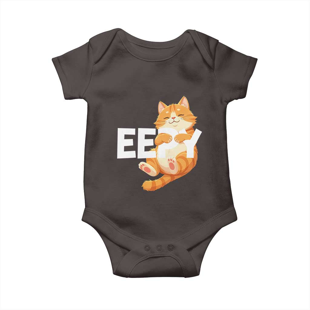 Funny Cat Meme Baby Onesie Eepy Cat Silly Sleepy Cat