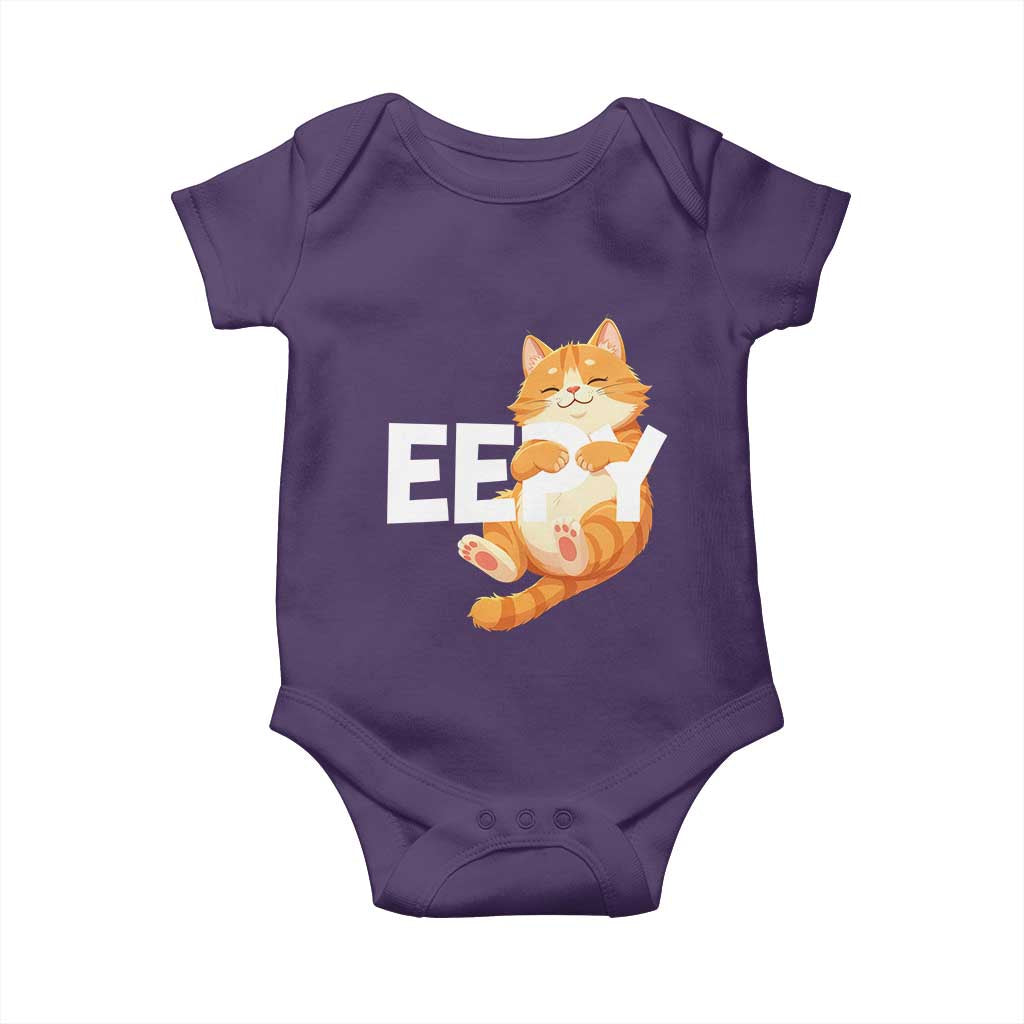Funny Cat Meme Baby Onesie Eepy Cat Silly Sleepy Cat