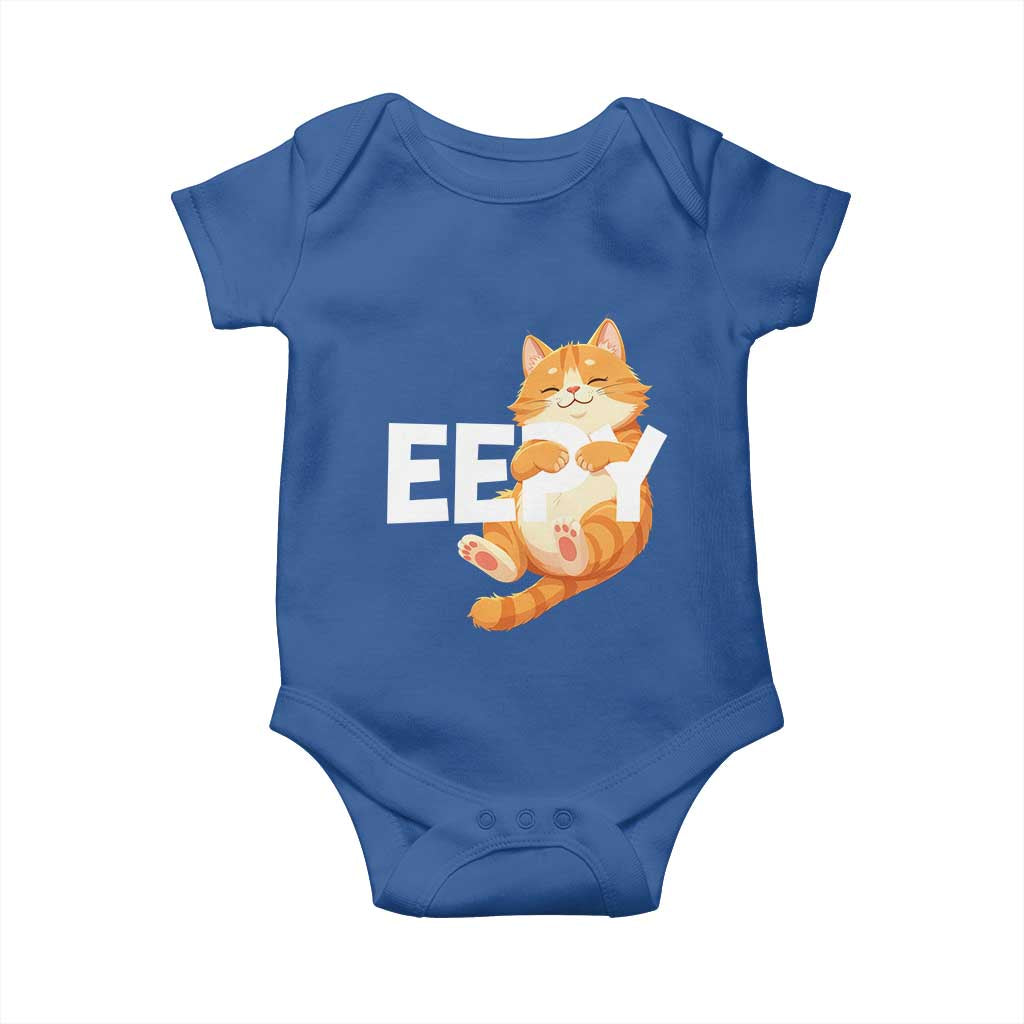 Funny Cat Meme Baby Onesie Eepy Cat Silly Sleepy Cat