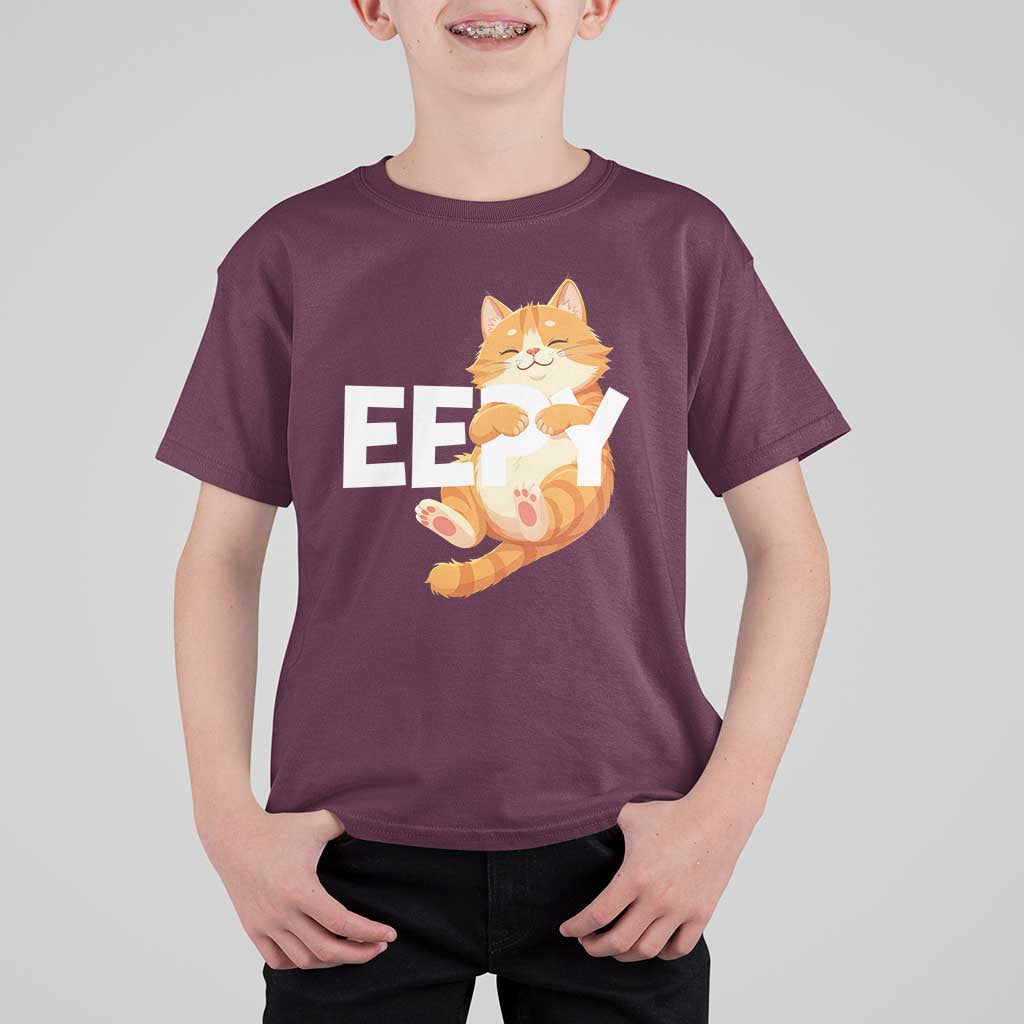 Funny Cat Meme T Shirt For Kid Eepy Cat Silly Sleepy Cat