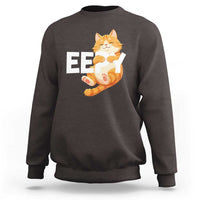 Funny Cat Meme Sweatshirt Eepy Cat Silly Sleepy Cat