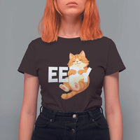 Funny Cat Meme T Shirt For Women Eepy Cat Silly Sleepy Cat