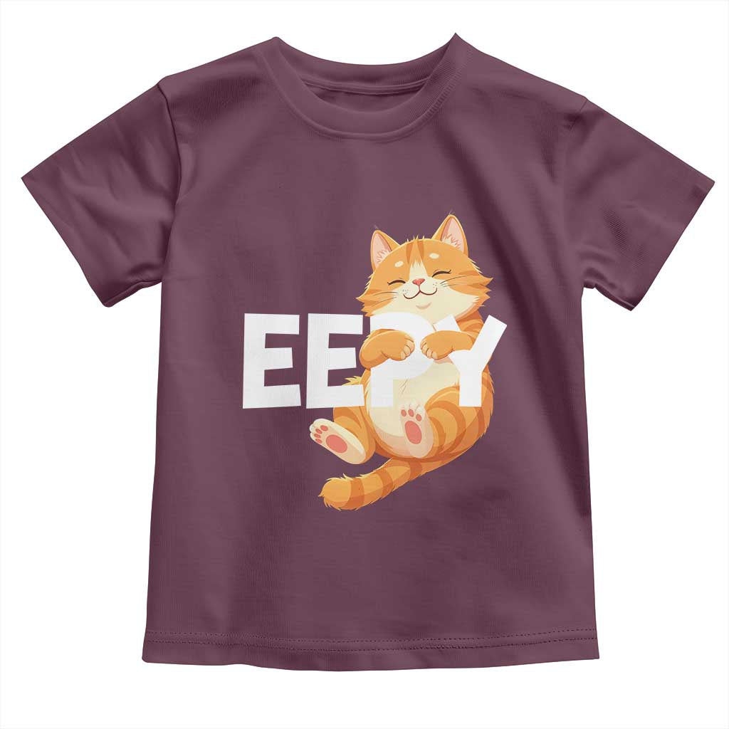 Funny Cat Meme Toddler T Shirt Eepy Cat Silly Sleepy Cat