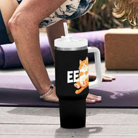 Funny Cat Meme Tumbler With Handle Eepy Cat Silly Sleepy Cat