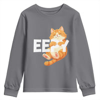 Funny Cat Meme Youth Sweatshirt Eepy Cat Silly Sleepy Cat