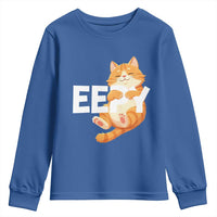 Funny Cat Meme Youth Sweatshirt Eepy Cat Silly Sleepy Cat