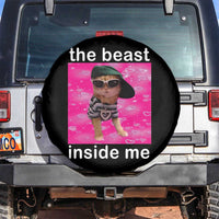 Funny Cat Meme Spare Tire Cover The Beast Inside Me