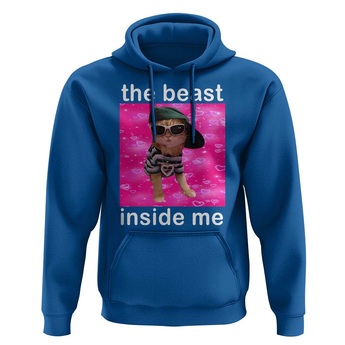 Funny Cat Meme Hoodie The Beast Inside Me