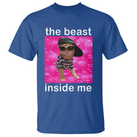 Funny Cat Meme T Shirt The Beast Inside Me