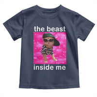 Funny Cat Meme Toddler T Shirt The Beast Inside Me