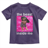 Funny Cat Meme Toddler T Shirt The Beast Inside Me