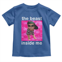 Funny Cat Meme Toddler T Shirt The Beast Inside Me