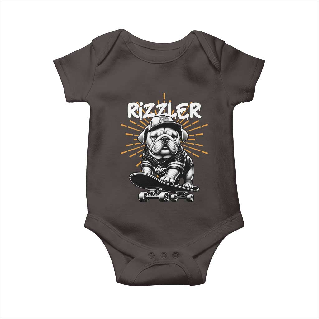 Funny Meme Rizzler Dog Baby Onesie