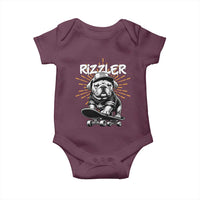 Funny Meme Rizzler Dog Baby Onesie