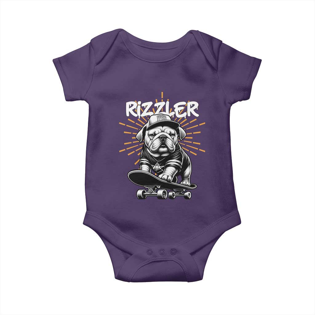 Funny Meme Rizzler Dog Baby Onesie