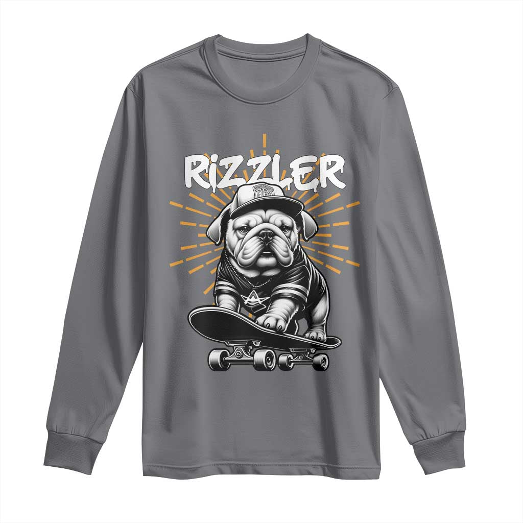 Funny Meme Rizzler Dog Long Sleeve Shirt