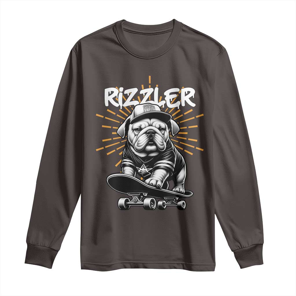 Funny Meme Rizzler Dog Long Sleeve Shirt