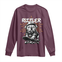Funny Meme Rizzler Dog Long Sleeve Shirt