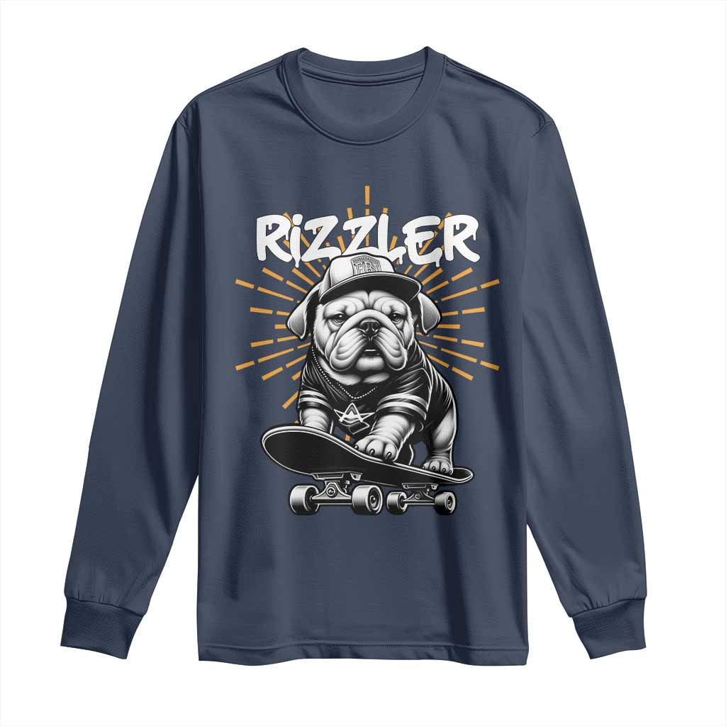 Funny Meme Rizzler Dog Long Sleeve Shirt