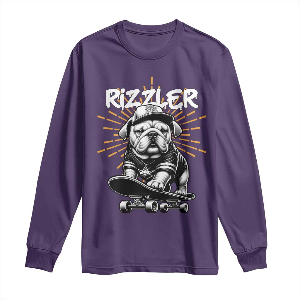 Funny Meme Rizzler Dog Long Sleeve Shirt