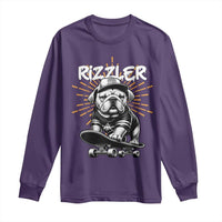 Funny Meme Rizzler Dog Long Sleeve Shirt