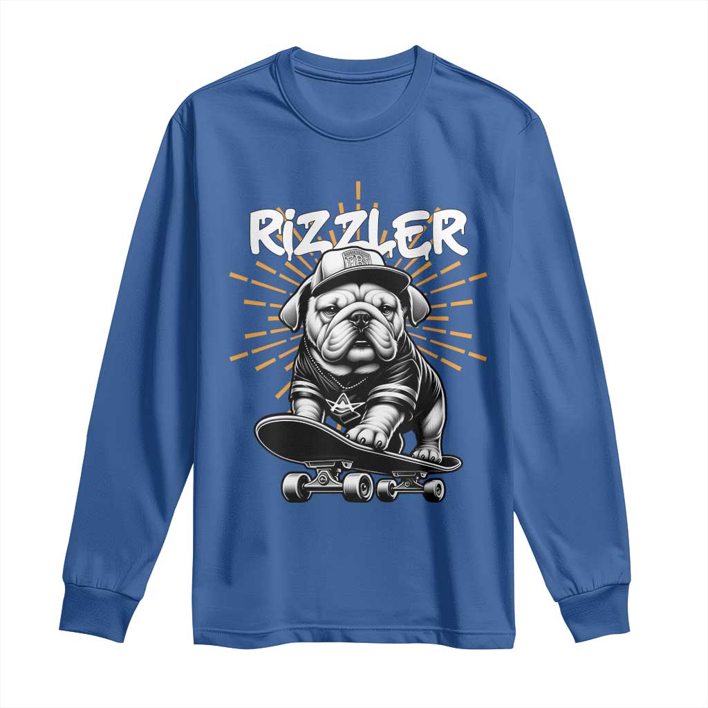 Funny Meme Rizzler Dog Long Sleeve Shirt
