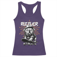 Funny Meme Rizzler Dog Racerback Tank Top