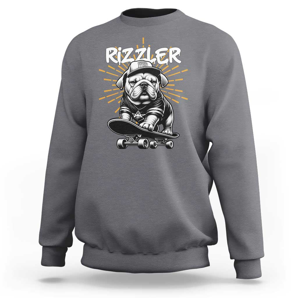 Funny Meme Rizzler Dog Sweatshirt